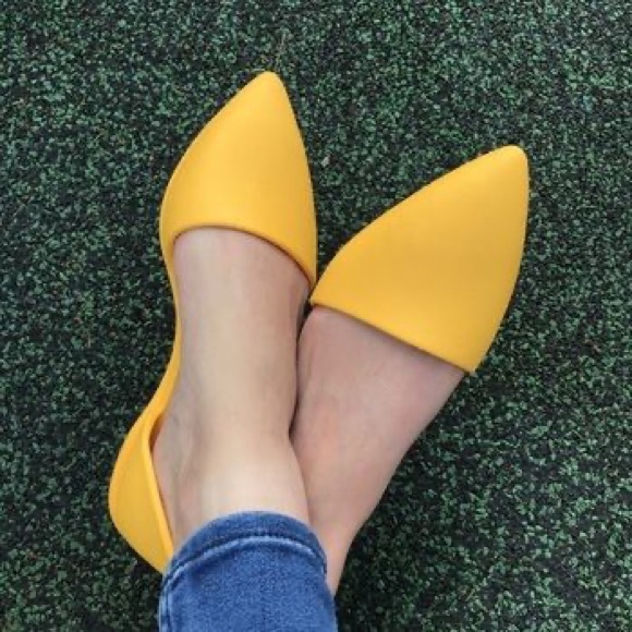 ◾️Native D’ Orsay Audrey Yellow Flats Shoes - Picture 10 of 10